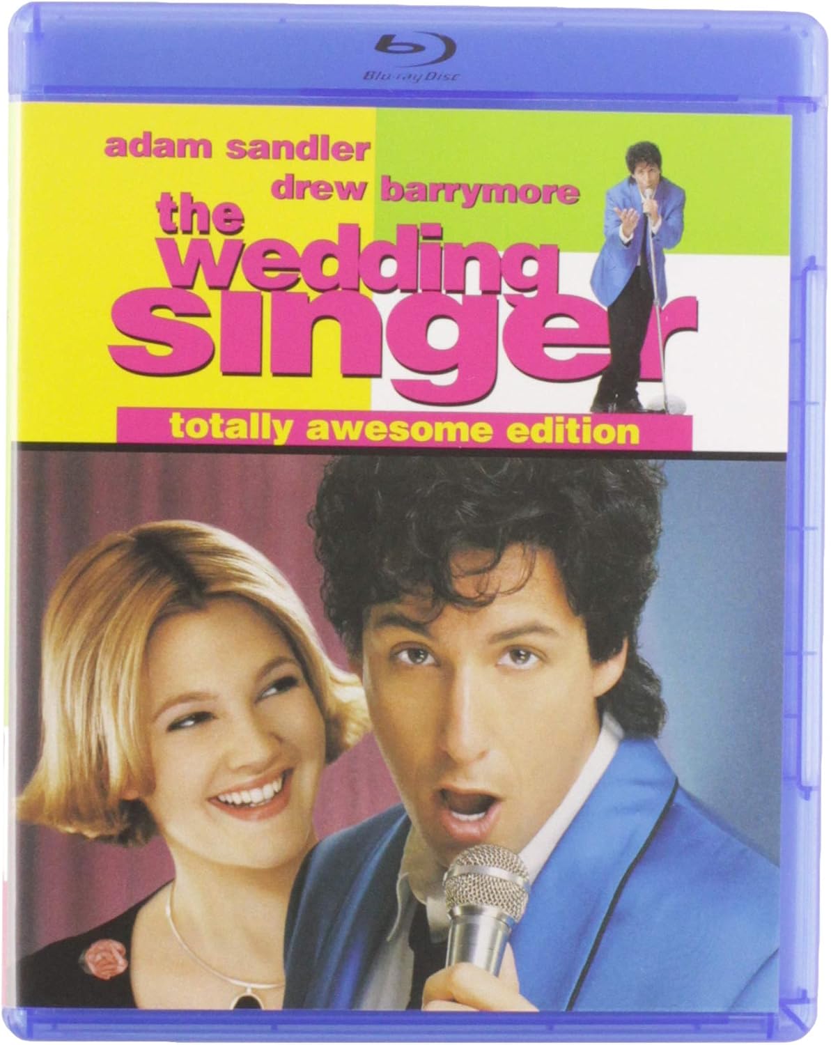 New Line Home Video The Wedding Singer Totally Awesome Edition Blu Ray Disc front view