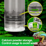 Reptile feeding tool with transparent body