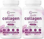 Micro Ingredients Multi Collagen Pills front view bottles