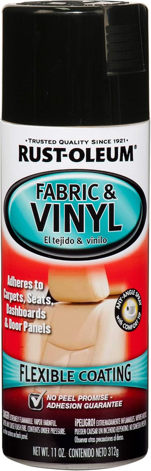 Rust-Oleum 248918 Automotive Fabric and Vinyl Spray Paint (312 g, Gloss Black) - Image 1