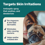 Alcohol free no sting chlorhexidine spray for sensitive dog skin