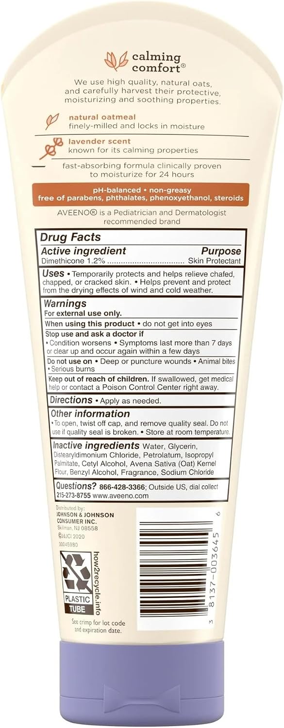 Aveeno Baby Calming Comfort daily moisturizer 8 Ounce twin pack