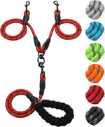 Heavy duty rock climbing rope details of the Gokotta twin dog leash splitter
