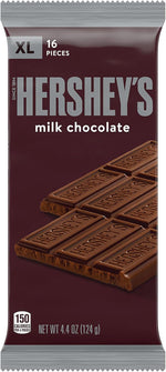 Back label of the imported American chocolate bar displaying nutritional facts and ingredients.