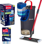 O-Cedar H2prO Flat Mop System front view with dual tank bucket and telescopic handle floor cleaner