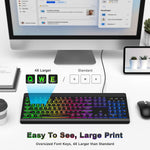MOWUX full-size keyboard layout featuring numeric keypad and multimedia keys
