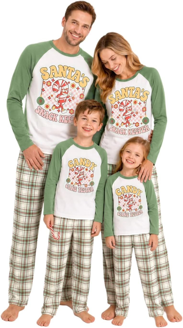 IFFEI family holiday pajamas worn by children and toddlers