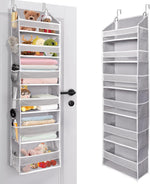ULG Over The Door Organizer with 6 Large Pockets 12 Side Pockets, 50lbs Weight Capacity Door Hanging Organizer for Bedroom, Bathroom, Pantry, Nursery Storage, Beige - Image 12