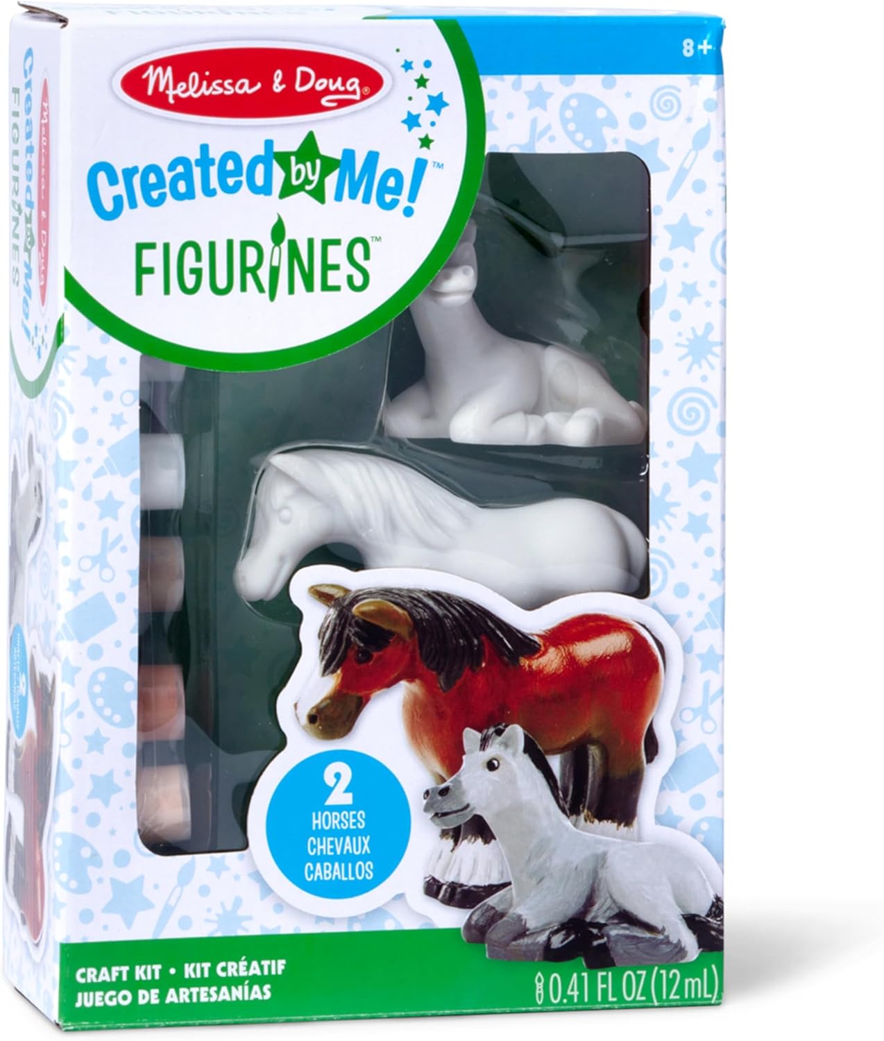 Melissa & Doug Created by Me! Horse Figurines Craft Kit front view