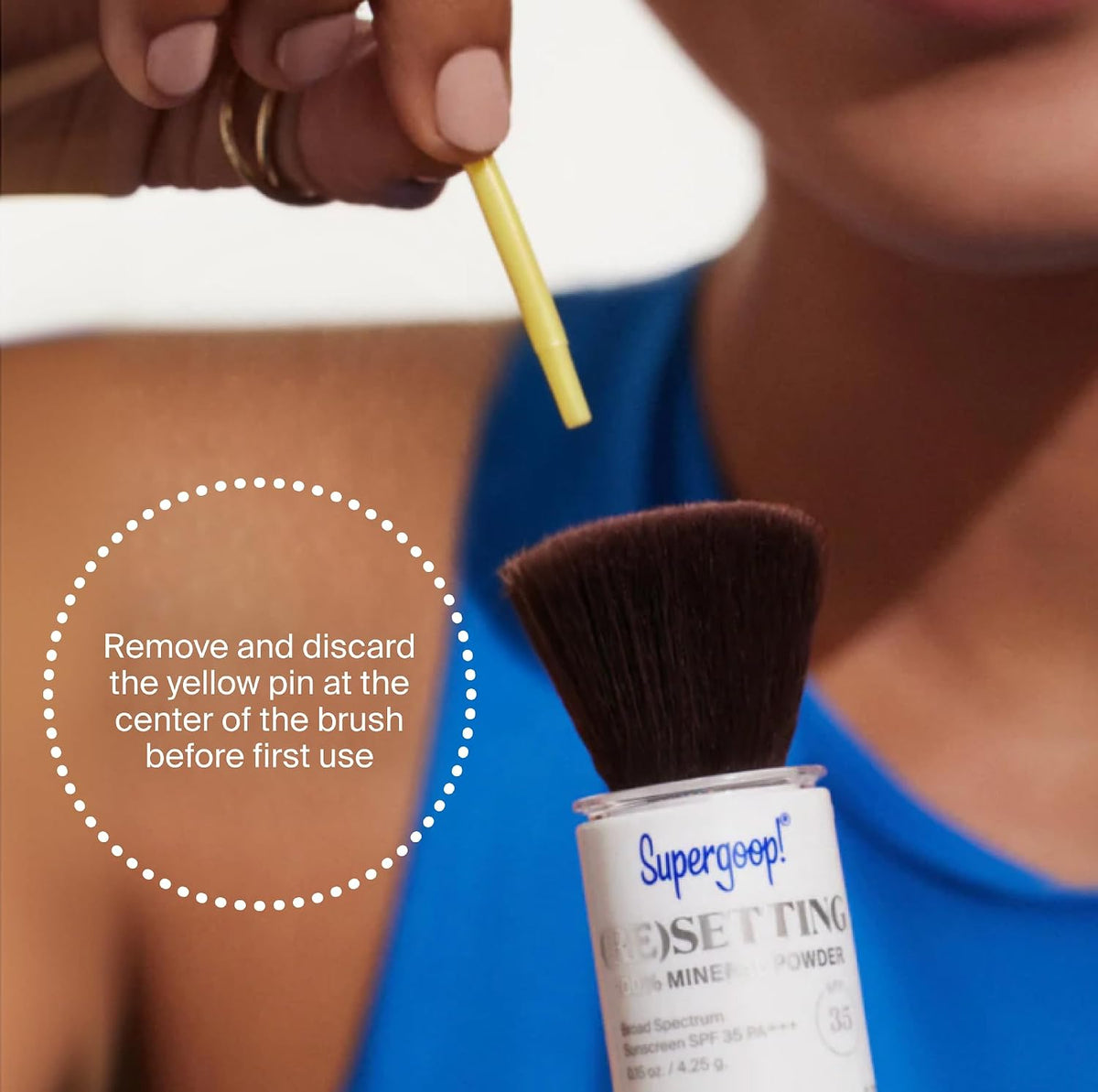 Supergoop mineral face powder lifestyle shot