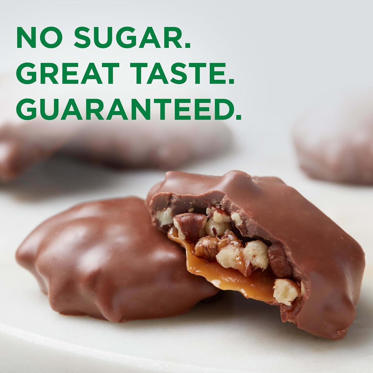 Authentic USA imported Russell Stover sugar free chocolate bag being shared at a table