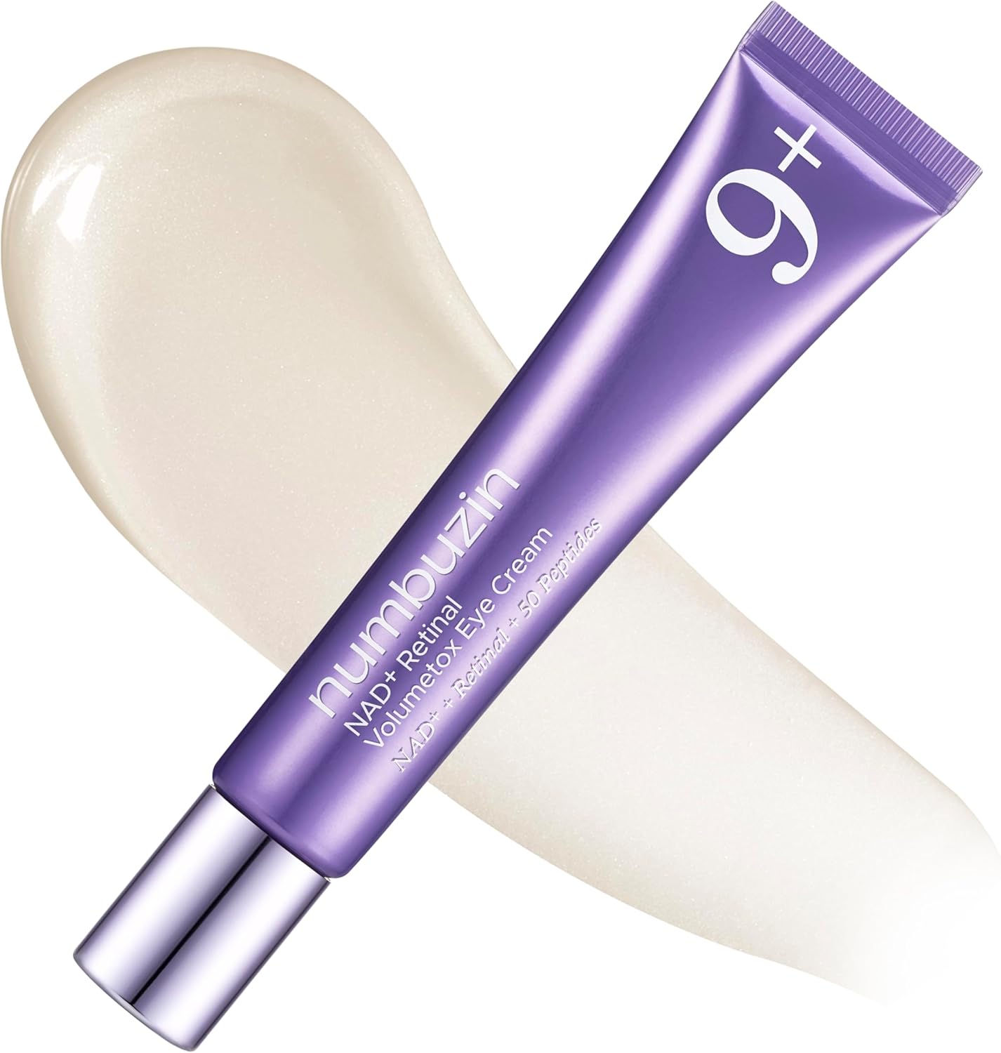 Numbuzin Number 9 NAD Plus Retinal Volumetox Eye Cream front view purple tube packaging