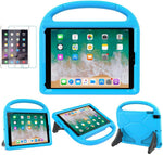 Suplik iPad 9.7 inch kids shockproof case front view in blue color featuring built in handle
