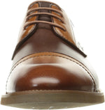 Zanzara brown leather cap-toe shoe side angle