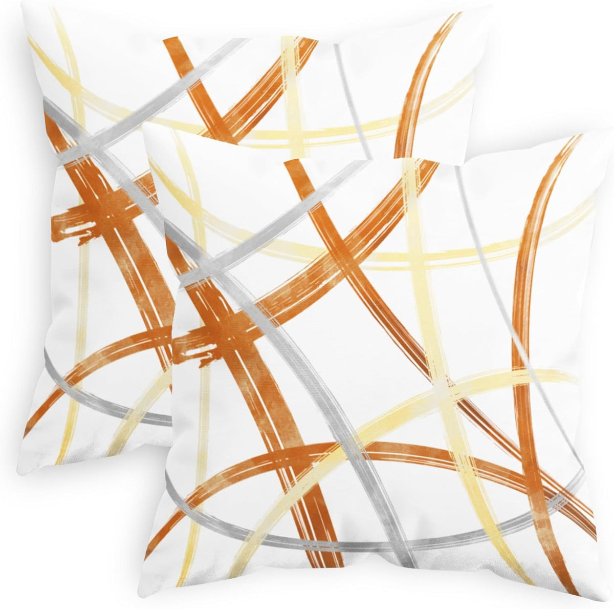 CaliTime Decorative Couch Throw Pillow Covers, 16 X 16 Inches, Teal | Pack of 2, Cozy Fleece Arc-shaped Abstract Geometric Lines Cushion Covers for Sofa Bed Living Room Farmhouse Home - Image 12