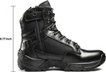 Nortiv 8 combat boots side profile showing zipper and strap