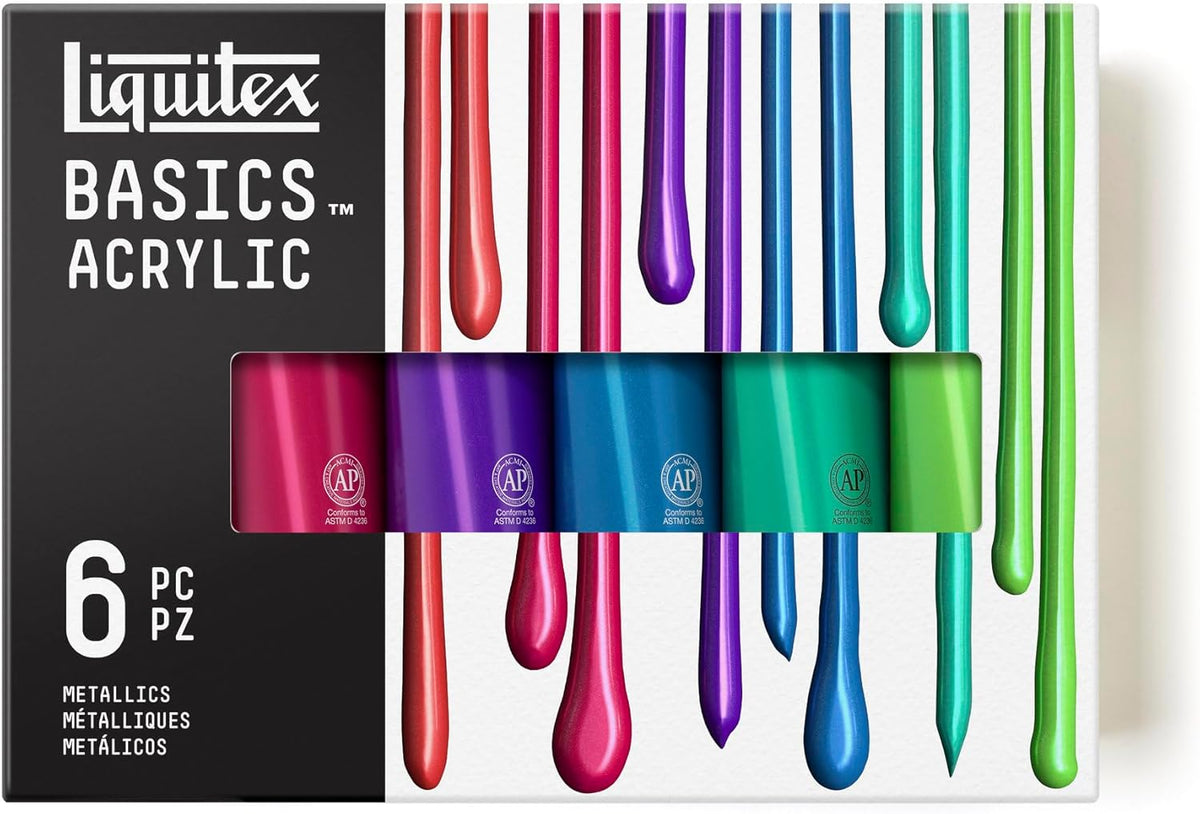 Liquitex Basics Acrylic Paint Set, 6 x 118ml (4-oz) Tube Paint Set - Image 14