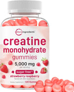 Micro Ingredients Creatine Monohydrate Gummies front view bottle packaging