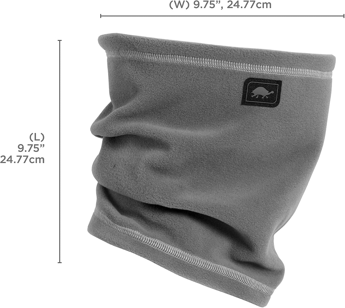 Turtle Fur single layer neck warmer worn outdoors