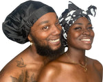 TTAT Shower Cap Extra Large for Men & Women With Braids, Locs, Afro, Coily, and Long Hair, Waterproof, Washable, Reusable & Adjustable, Great for Home, Spa, Self Care, Hotel & Salon (Black) - Image 9