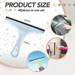 Assorted pink, blue, and green Didaey window glass cleaner wipers arranged together.
