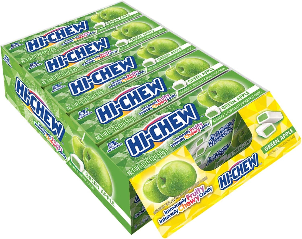 HI-CHEW Variety Sticks, 8-Pack, Soft & Chewy Candy, 1.76oz Each - Made with Immensely Juicy Fruity Flavors - Grape, Strawberry, Green Apple, Mango, Watermelon, Banana, Kiwi & Blue Raspberry - Image 9