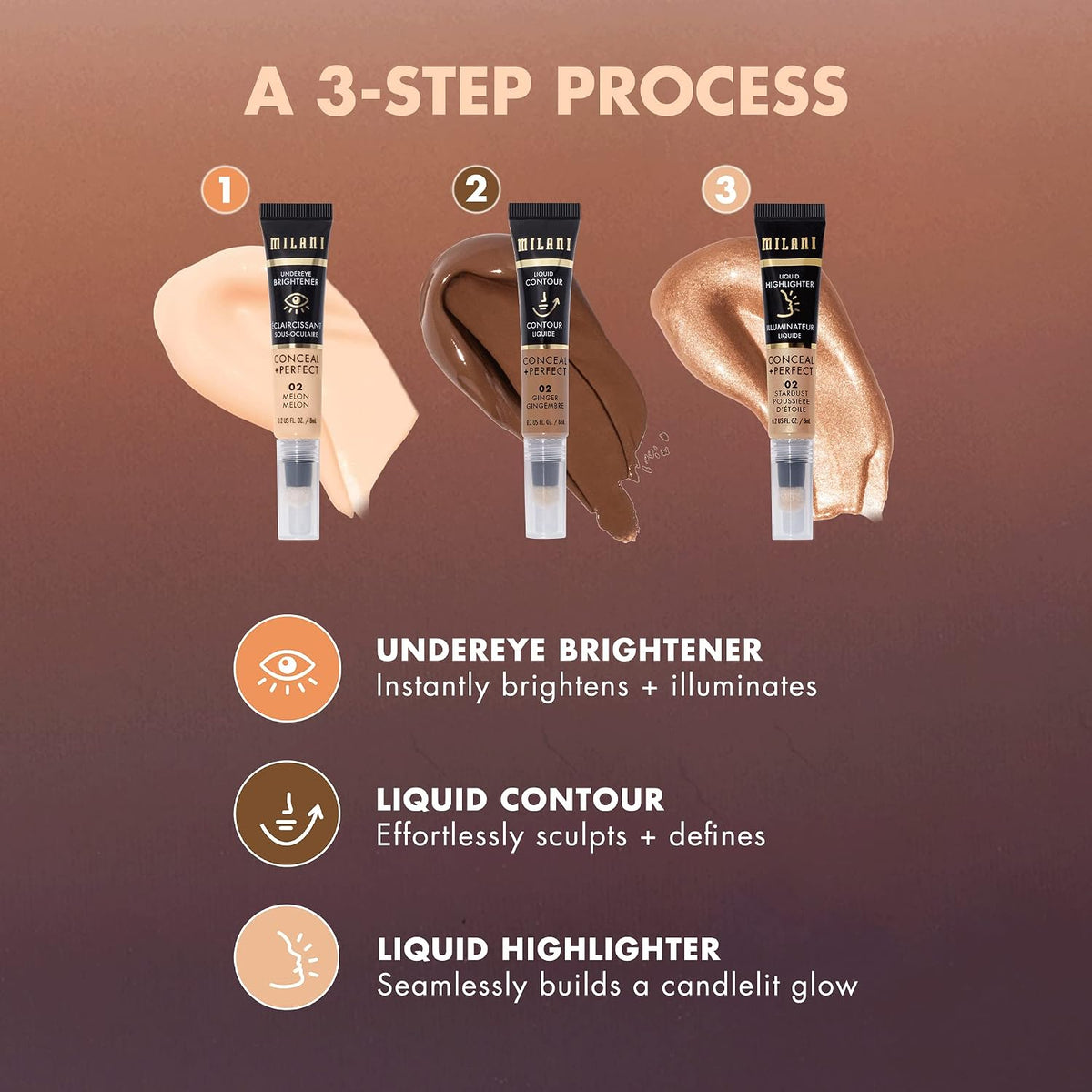 Milani Face Lift Collection Honey shade swatch