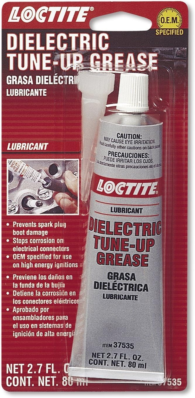 Loctite 37535 Dielectric Tune-Up Grease 80 milliliter tube front view for automotive electrical insulation.
