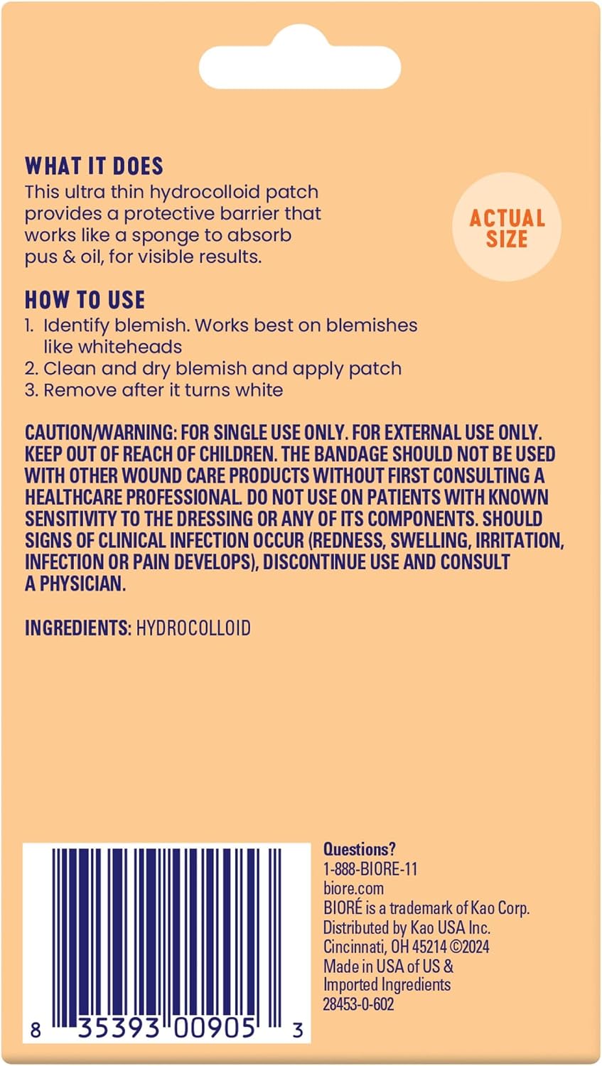 Biore Pimple Patches, Cover & Conquer Blemish Patch, Medical Grade Ultra-Thin Hydrocolloid for Covering Zits and Blemishes, HSA/FSA Approved, 30 Count - Image 10