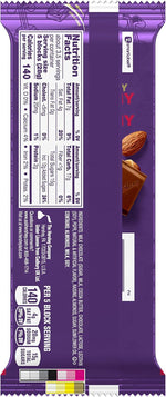 Imported Cadbury Dairy Milk Fruit and Nut chocolate bar showing product weight.