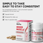 Premium Korean red ginseng powder capsules for gut muscle strength