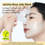 Abib premium vegan collagen hydrogel sheet masks pack of four details.