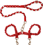 Double Dog Leash - Tangle-Free Dual Leash with 360 degrees Swivel, Shock Absorbing Bungee, Reflective Stitching & Hand-Braided Main Rope (Supports Up to 440 lbs, Pink) - Image 11