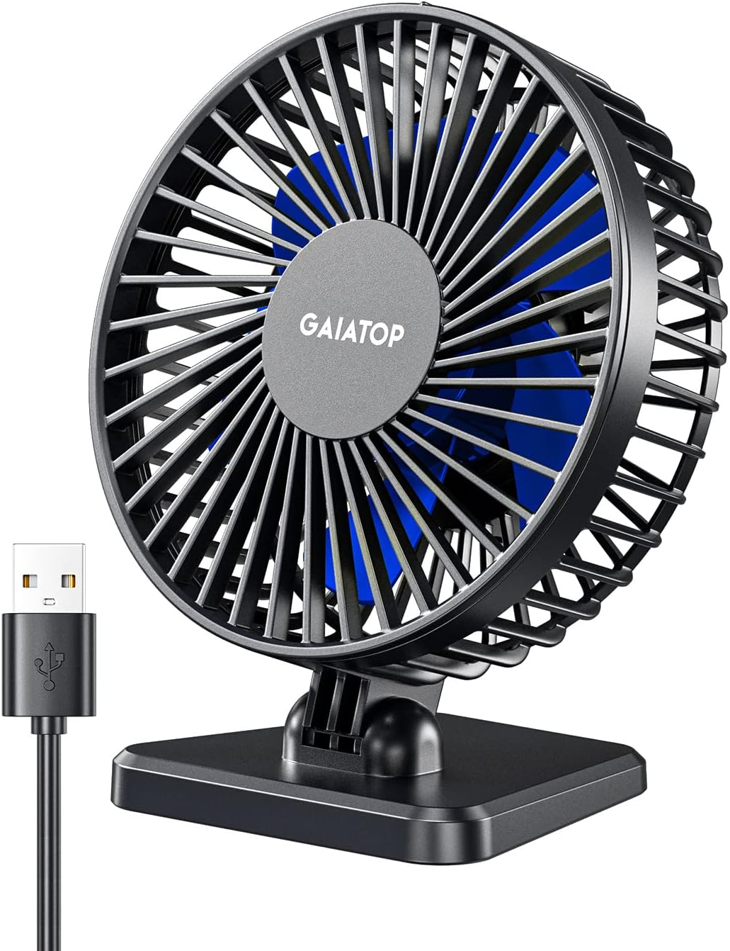 Gaiatop USB Desk Fan, Personal Portable Quiet Small Table Desktop fan - Image 10