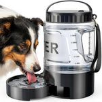 77oz Portable Dog Water Bottle, Camping Essentials, Large Travel Bottle with Pull-Out Drinking Bowl, Portable Beach Accessories, Car Water Container for Dogs, BPA Free - Black - Image 10