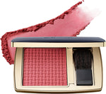 Premium Estée Lauder face makeup blush displaying its fine milling and sleek casing