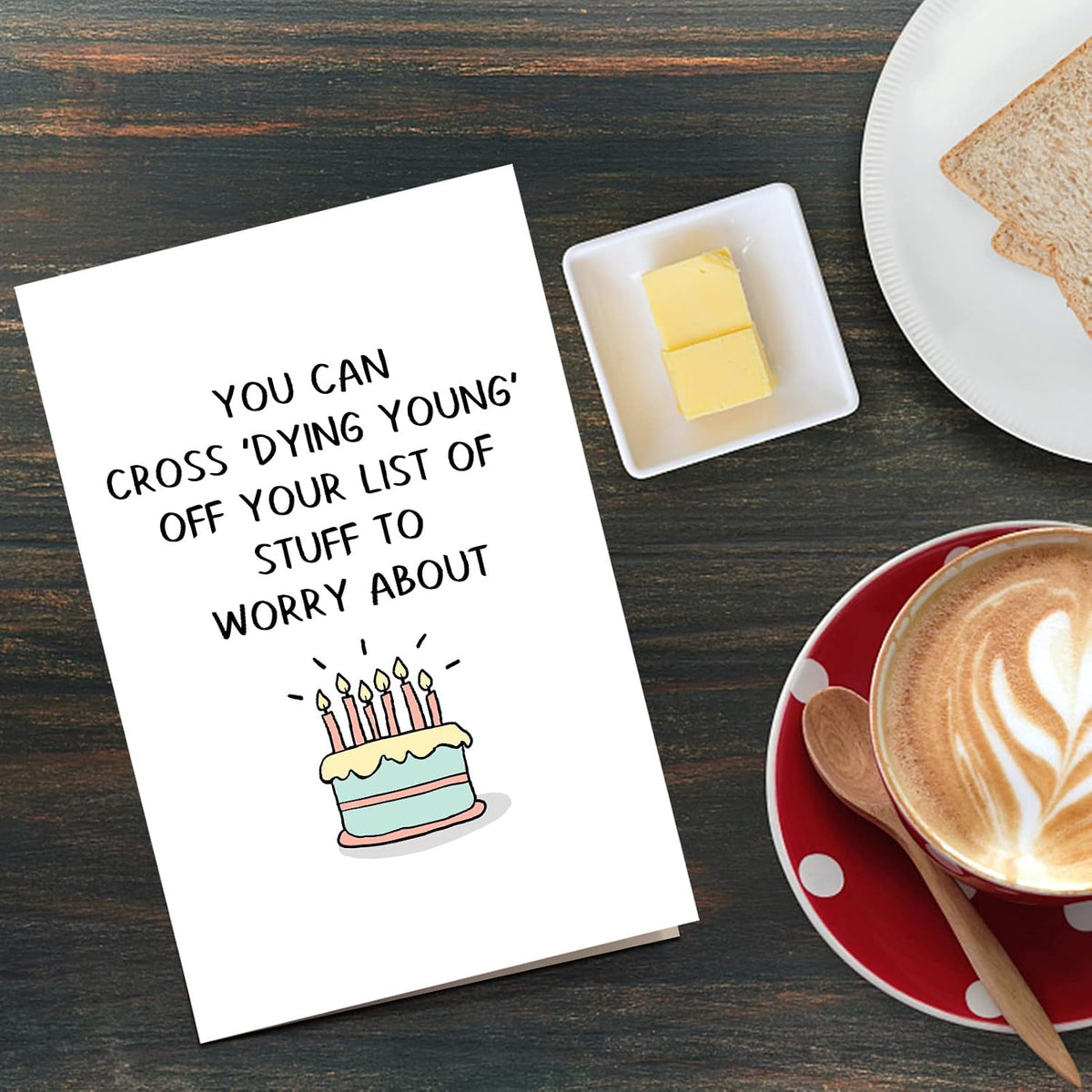 Qiliji old age bday card with matching envelope