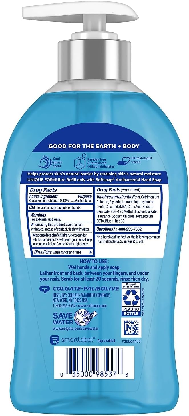 Softsoap Cool Splash 11.25 fluid ounce pump bottle