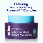Bliss fragrance-free retinol moisturizer bottle