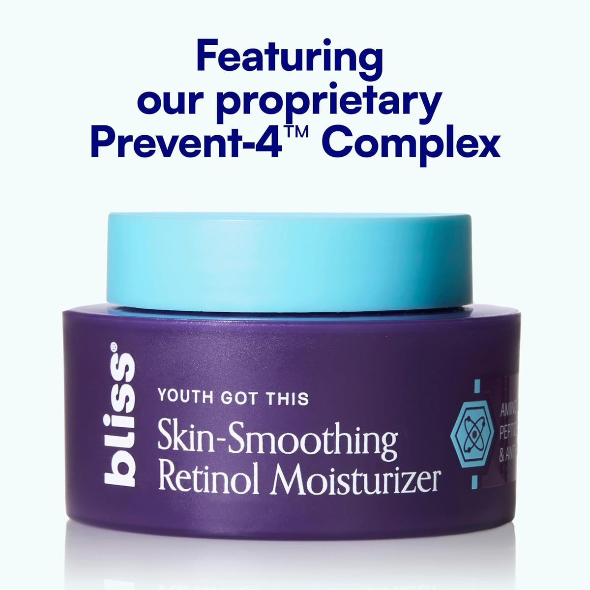 Bliss fragrance-free retinol moisturizer bottle