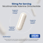 Dorado Nutrition NAD vegan supplement packaging