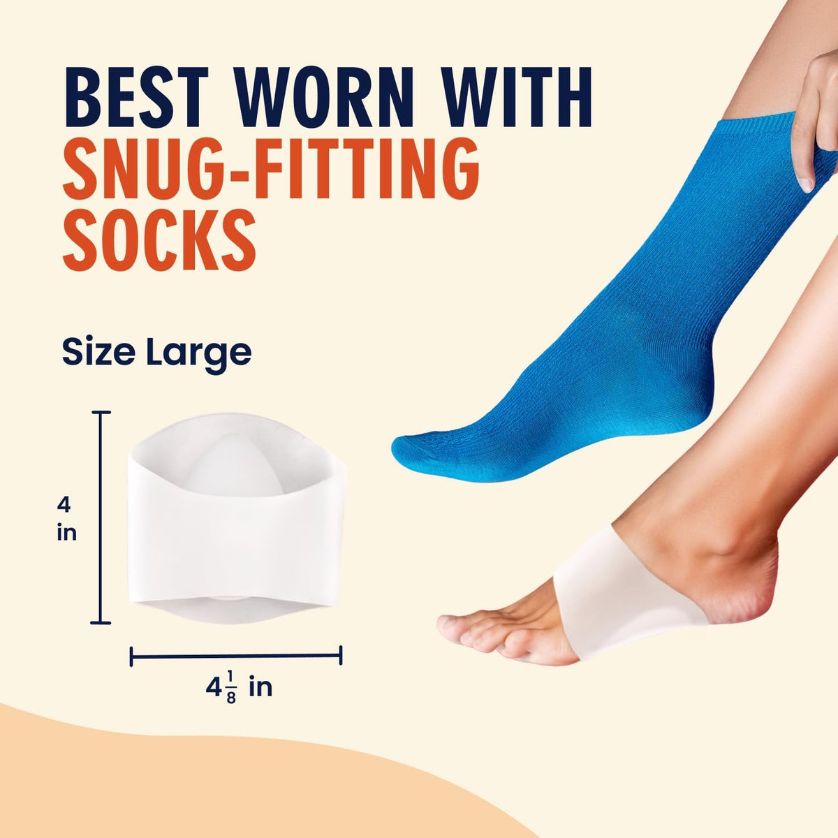 Dr. Frederick's Original plantar fasciitis support sleeves side profile