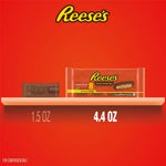 Imported Reese's milk chocolate peanut butter cups snack size packaging detailed close up