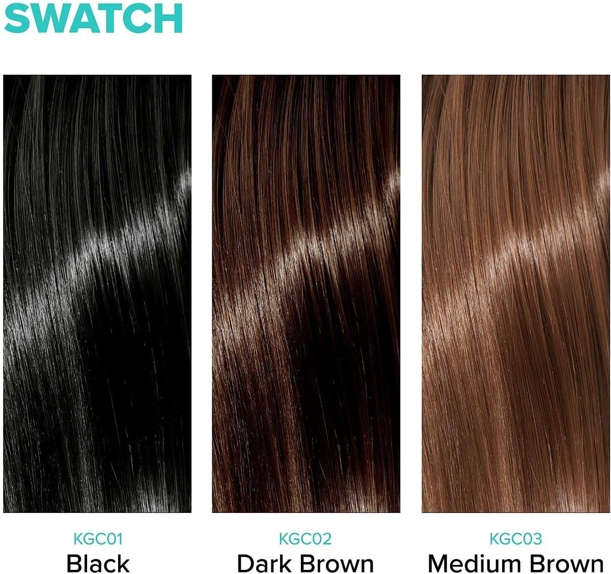 Side profile of Kiss quick cover temporary hair color container