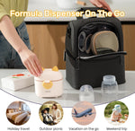 NCVI portable formula container demonstrating built-in precision leveler