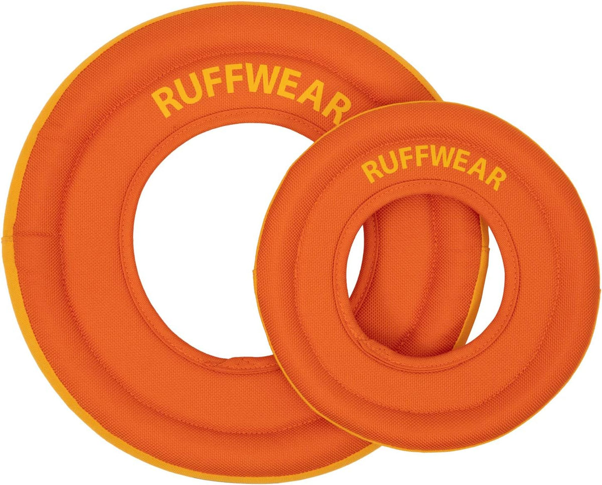 Dog playing with Ruffwear Hydro Plane in water