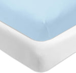 HonestBaby Unisex-Baby Classics Fitted Crib Sheets Set Standard Mattress, 100% Organic Cotton Baby Boys, Girls, Neutral, 2 Pack - Light Pink, One Size - Image 14