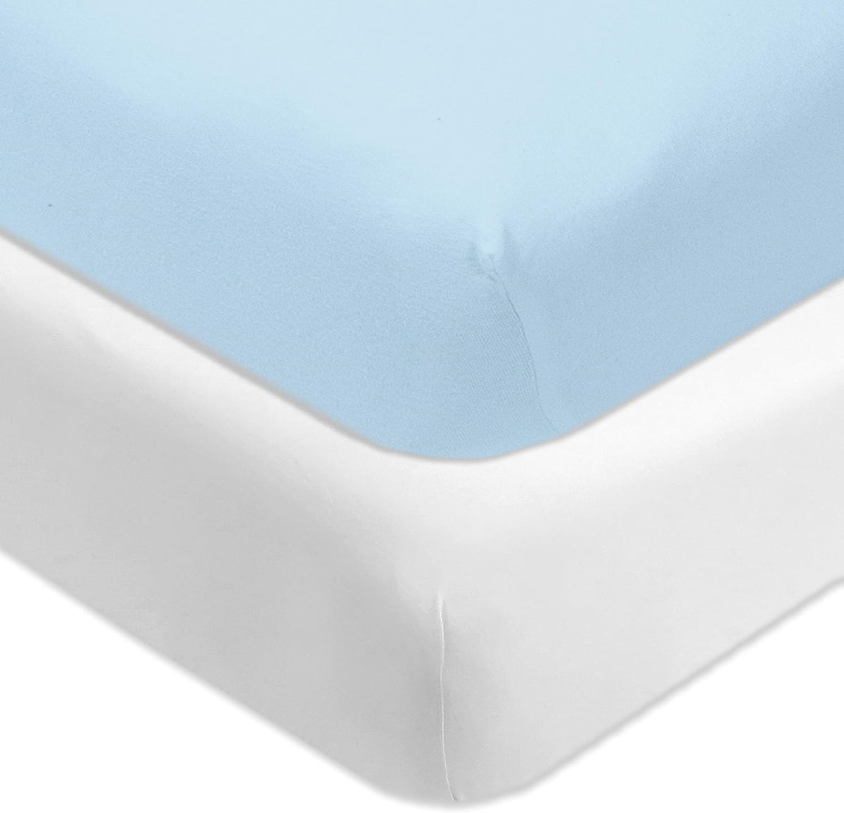 HonestBaby Unisex-Baby Classics Fitted Crib Sheets Set Standard Mattress, 100% Organic Cotton Baby Boys, Girls, Neutral, 2 Pack - Light Pink, One Size - Image 14