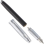 Sheaffer 100 fountain pen stainless steel fine nib close up