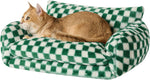 Hollypet Cat Bed Fluffy Plush Multifunctional Double-Layer Machine Washable Soft Warming Kitty Pet Couch Orthopedic Nest Beds for Small Cats Kitten and Dogs up to 13lbs, Khaki(21x15x8 inch) - Image 13